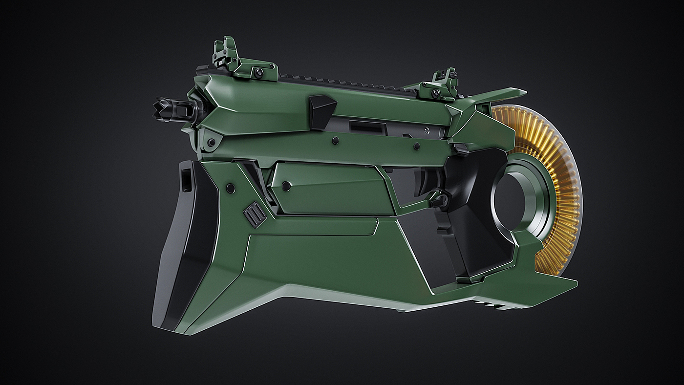 gun，concept，Design，game，modeling，