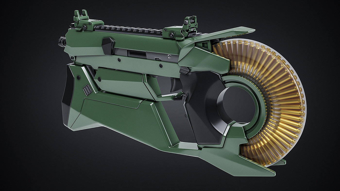 gun，concept，Design，game，modeling，