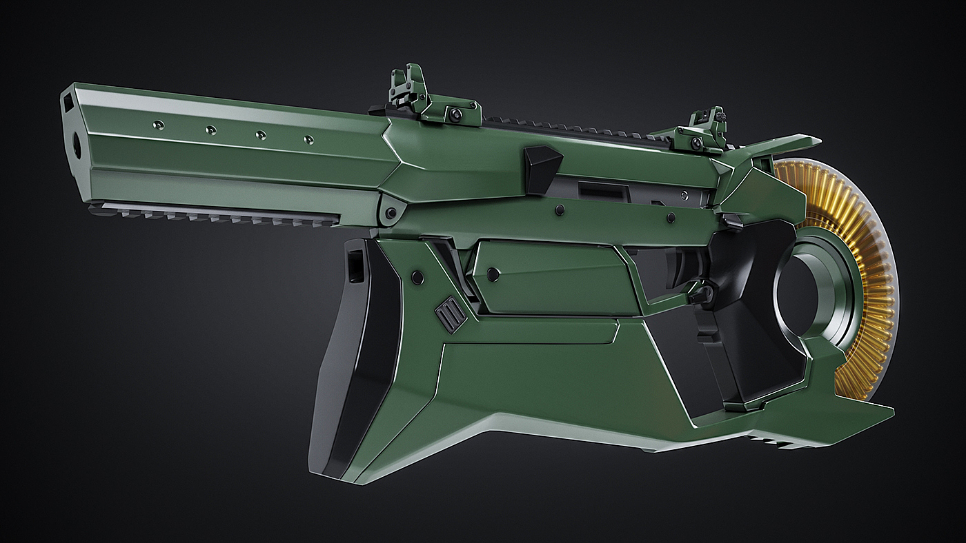 gun，concept，Design，game，modeling，