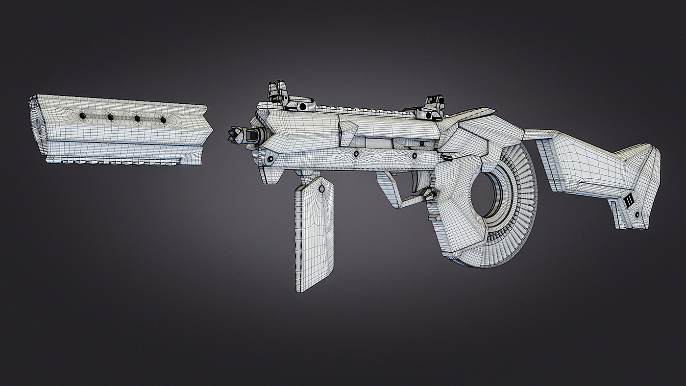 gun，concept，Design，game，modeling，