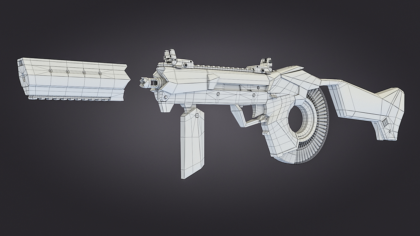 gun，concept，Design，game，modeling，