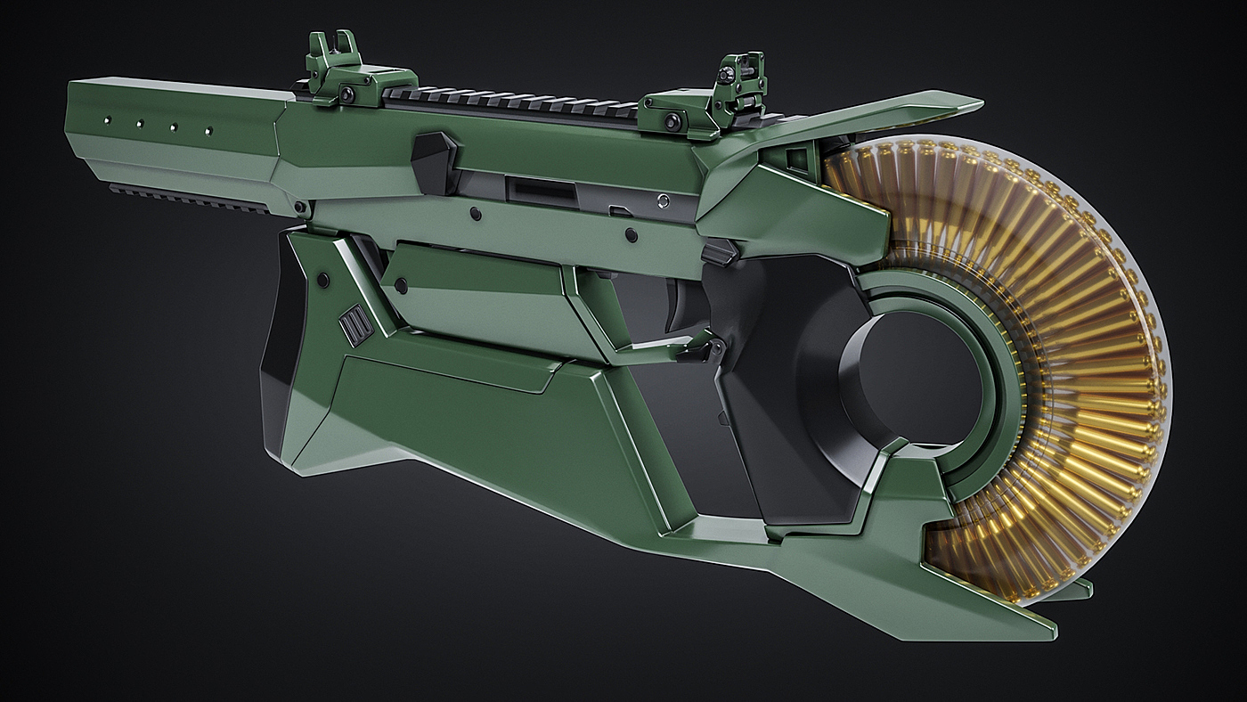 gun，concept，Design，game，modeling，