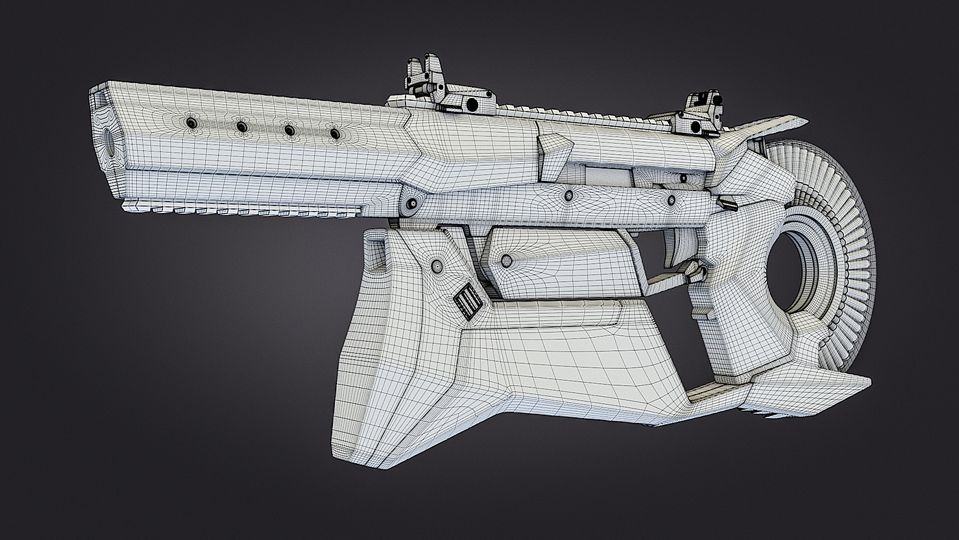 gun，concept，Design，game，modeling，