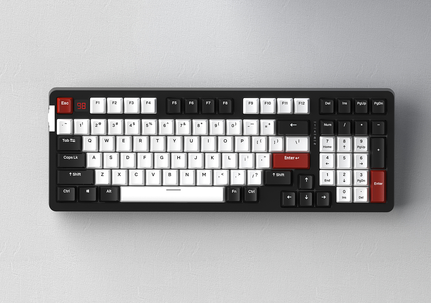 electronic product，Ketshot rendering，Three mode mechanical keyboard，Gaming keyboard，keyboard，