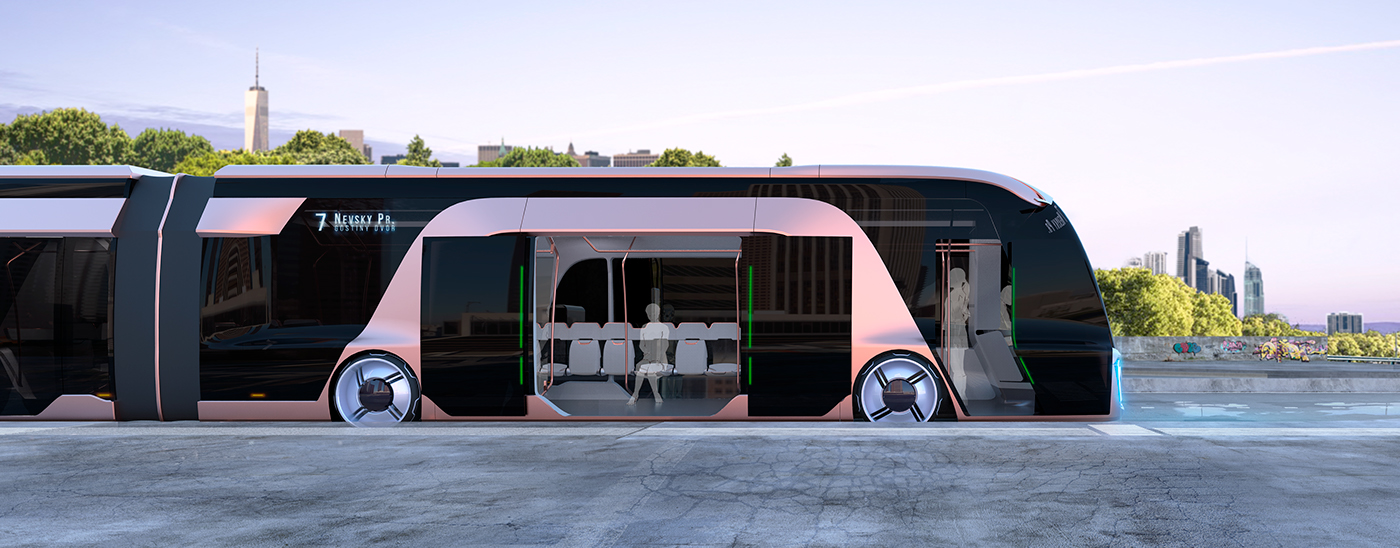 Electric，bus，concept，Aerodynamics，