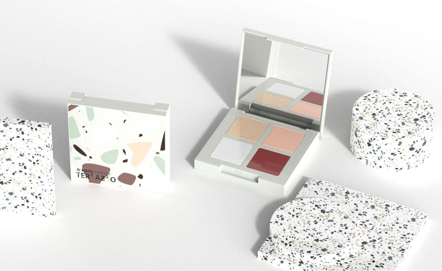 Four Color Eyeshadow，Terrazzo，