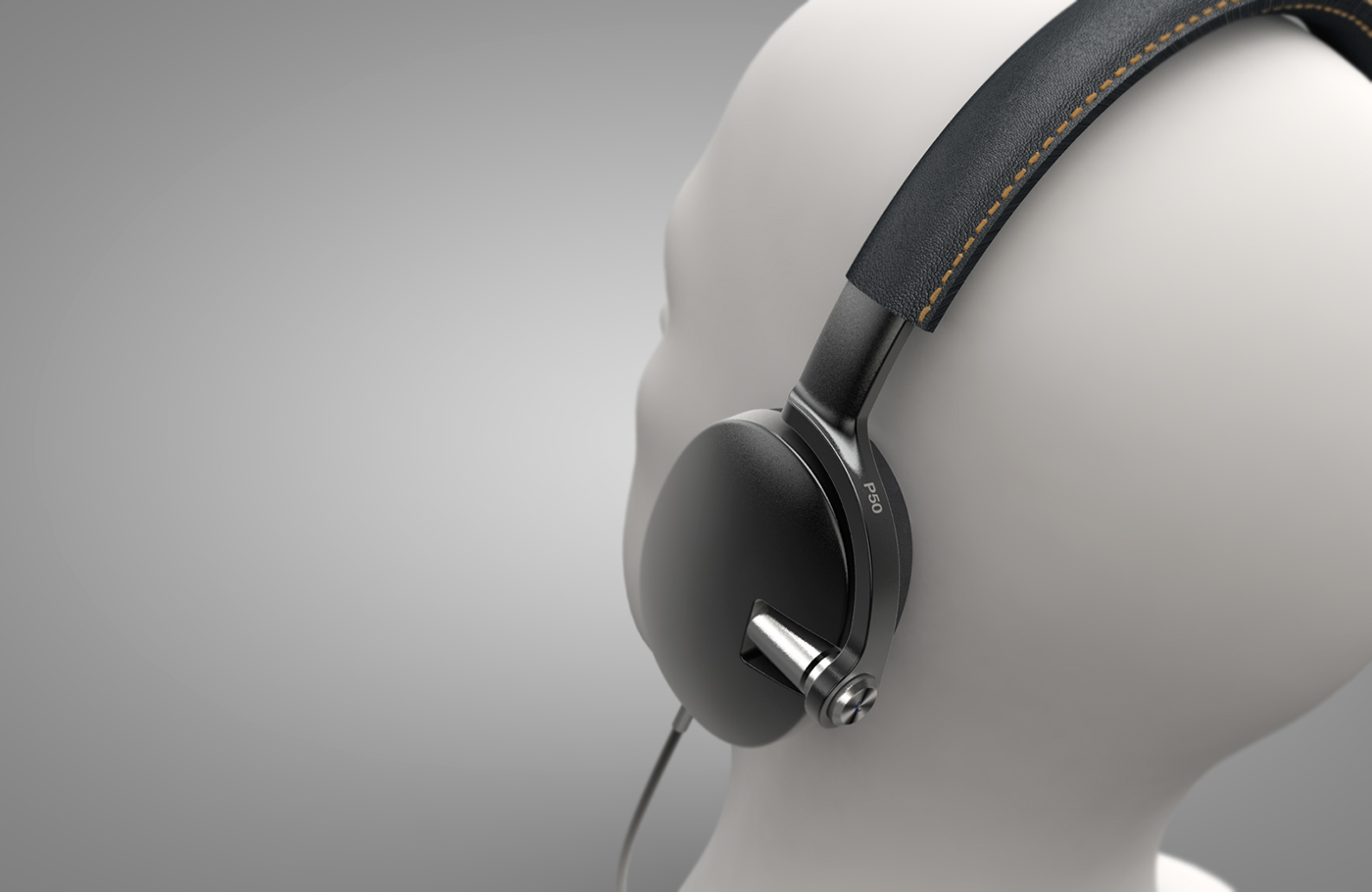 headset，SoundMagic，high-end，Aerospace grade metal，Leather leather，