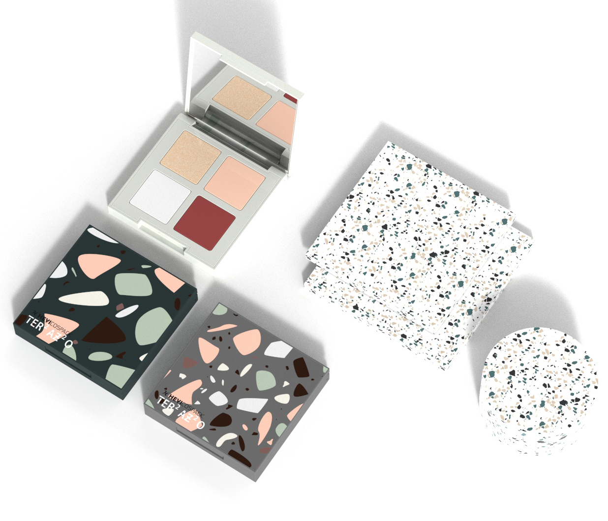 Four Color Eyeshadow，Terrazzo，
