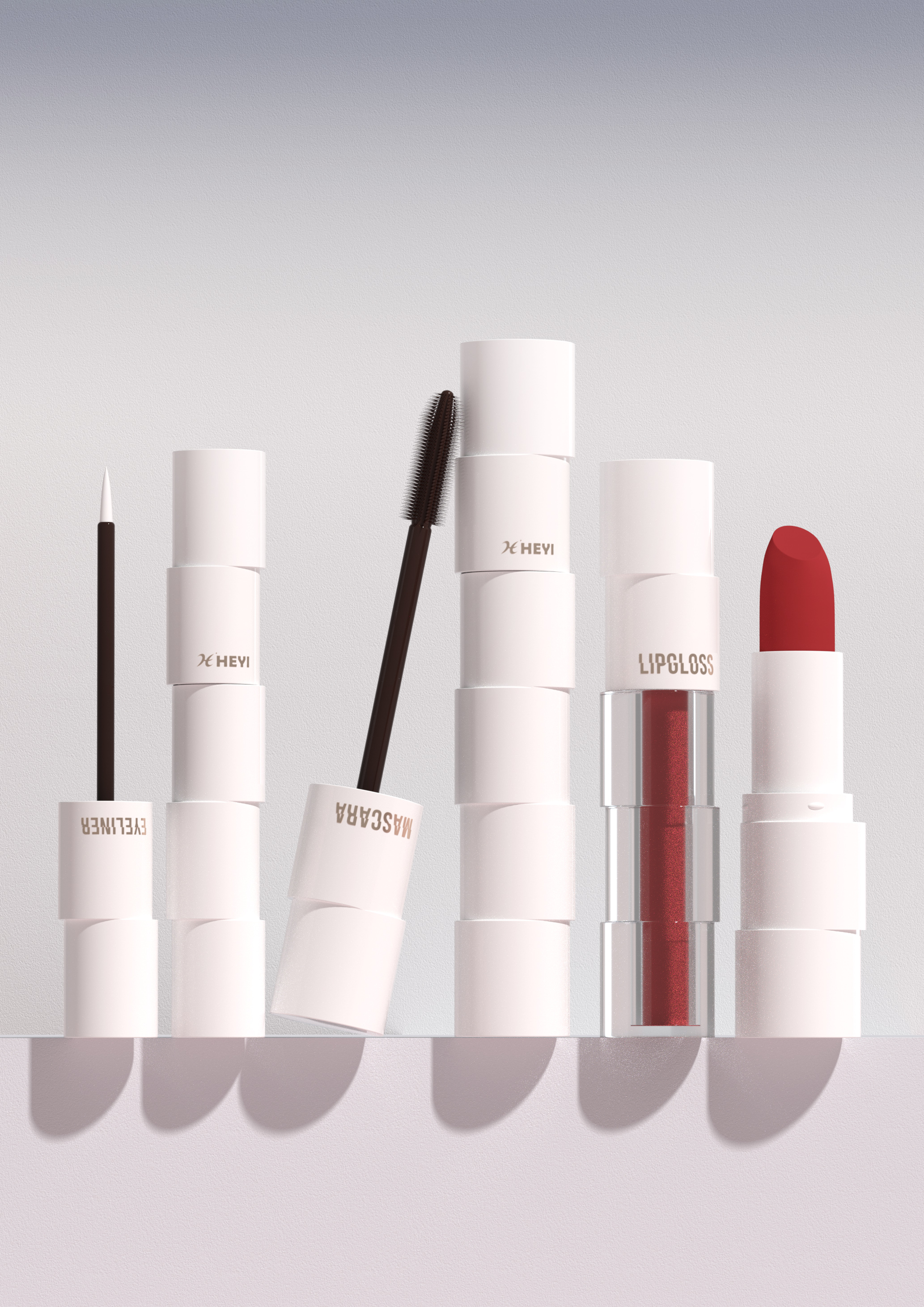 Beauty makeup，Cosmetics，Make-up，Lipstick，Lip Gloss，Mascara，Eyeliner，dislocation，