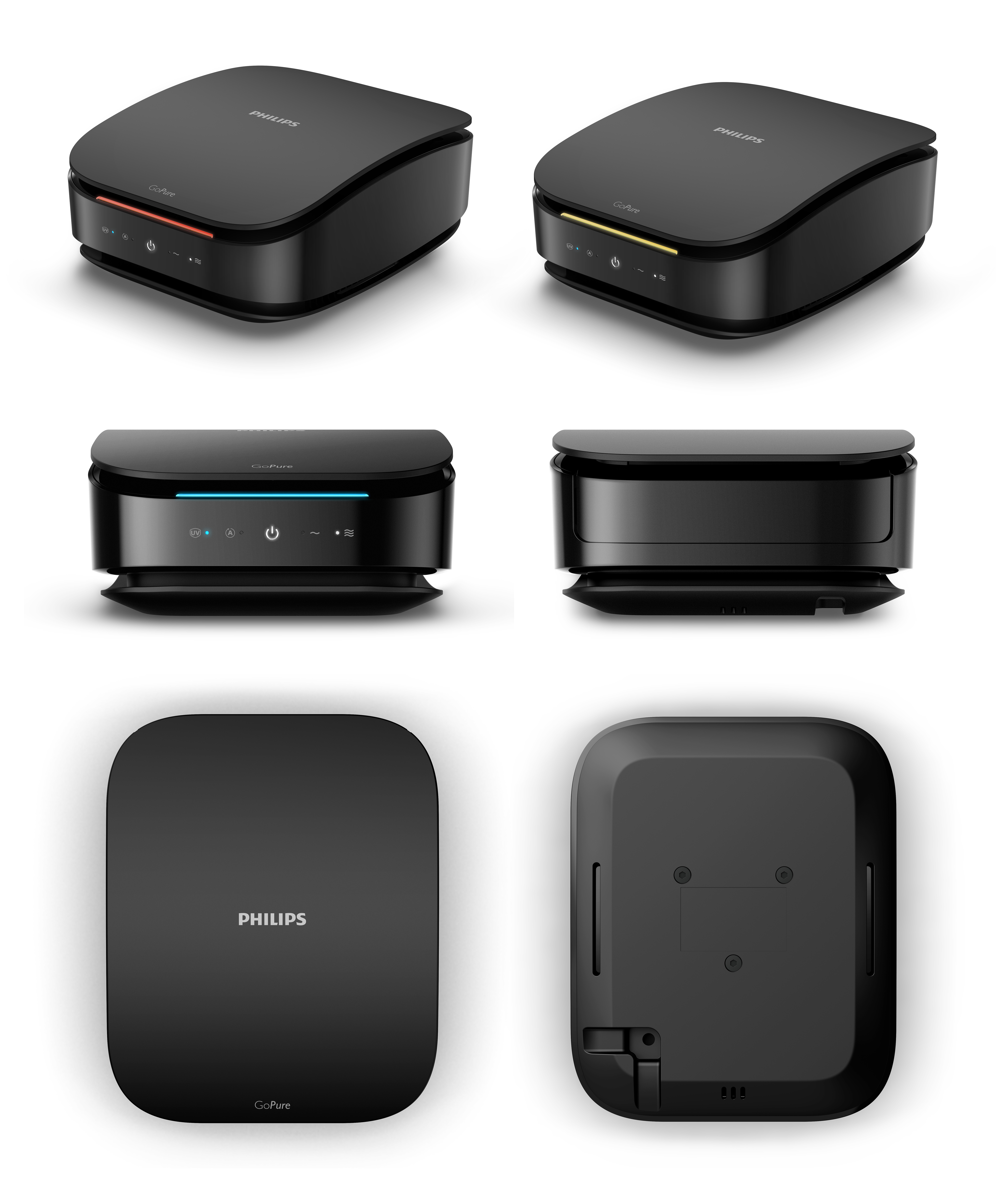 product design，industrial design，air cleaner，Interior purification，Portable air purification，philips，Philips，Ultraviolet sterilization，