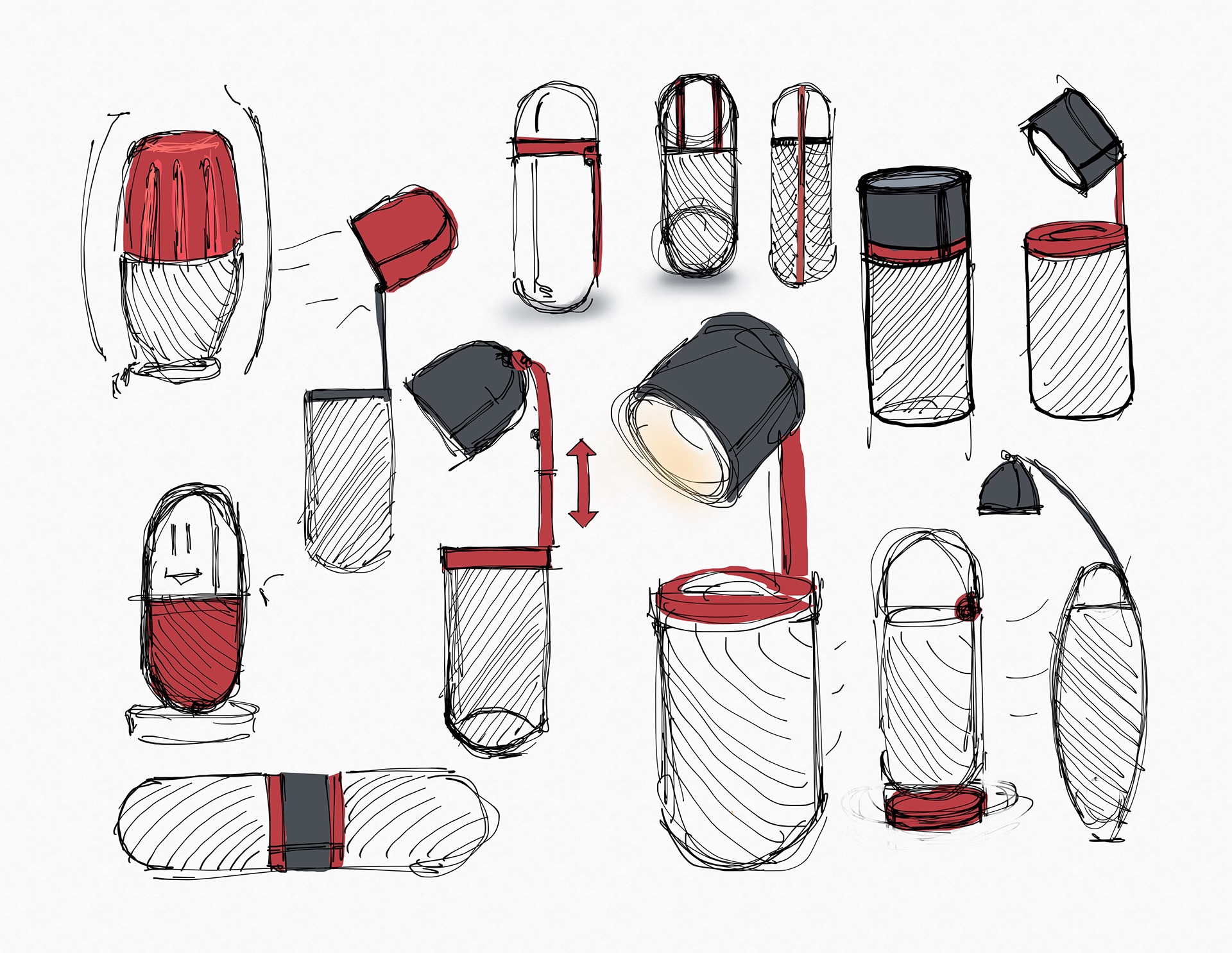 Desk lamp，lamps and lanterns，pen container，originality，desk lamp，