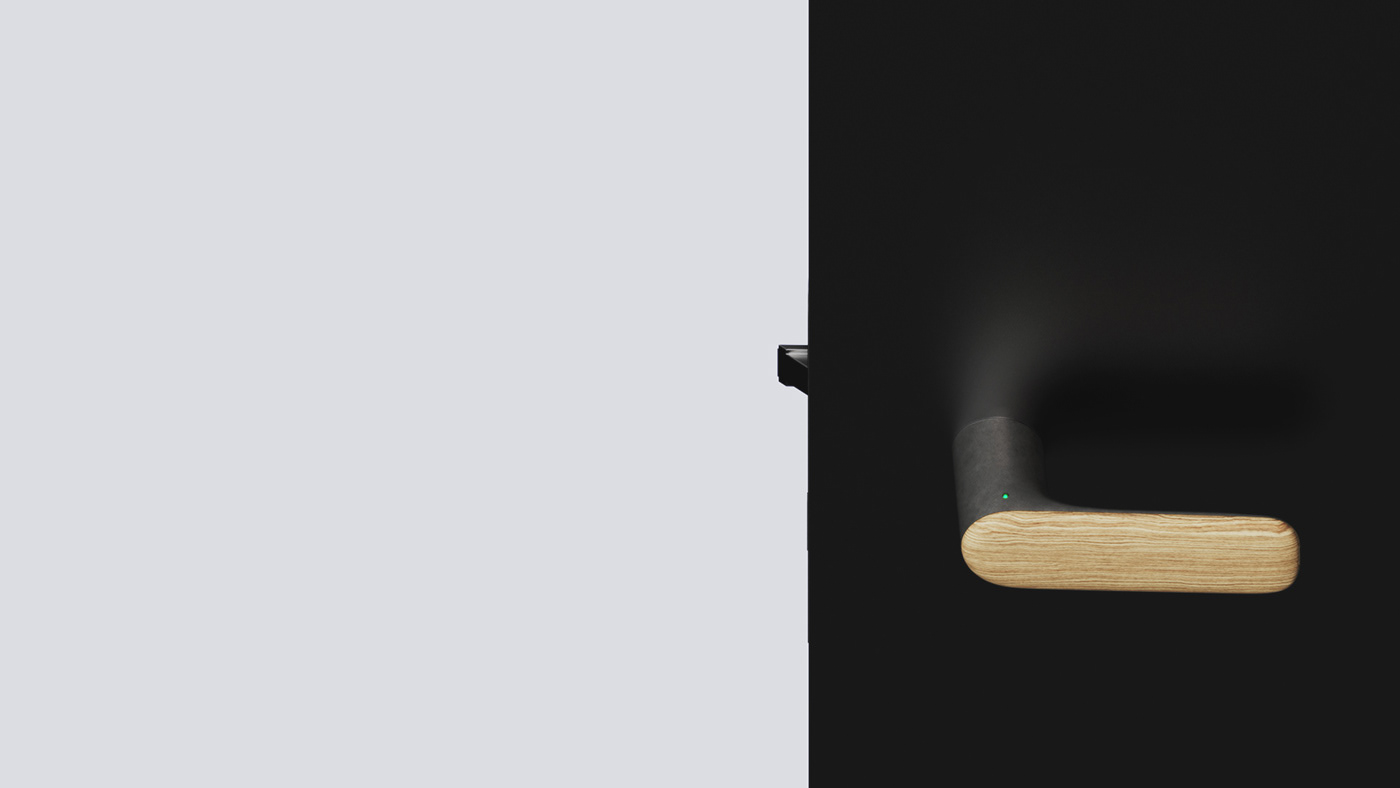 Discreet，Smart home，Door handle，Clock，