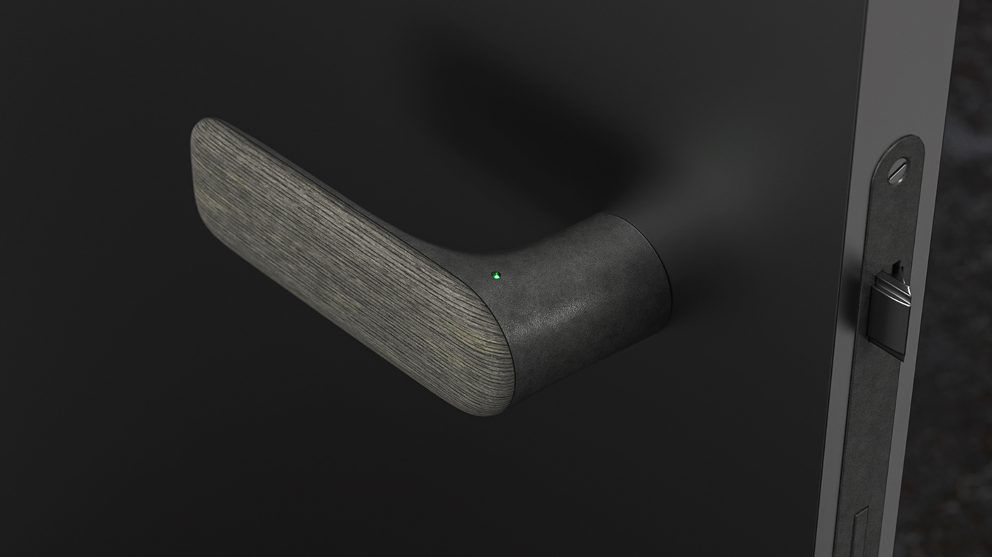 Discreet，Smart home，Door handle，Clock，