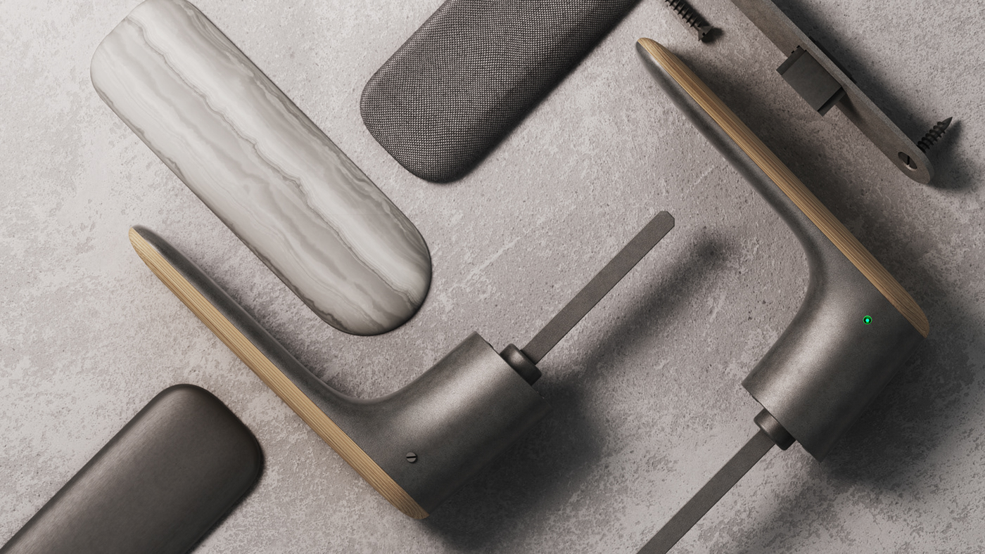 Discreet，Smart home，Door handle，Clock，