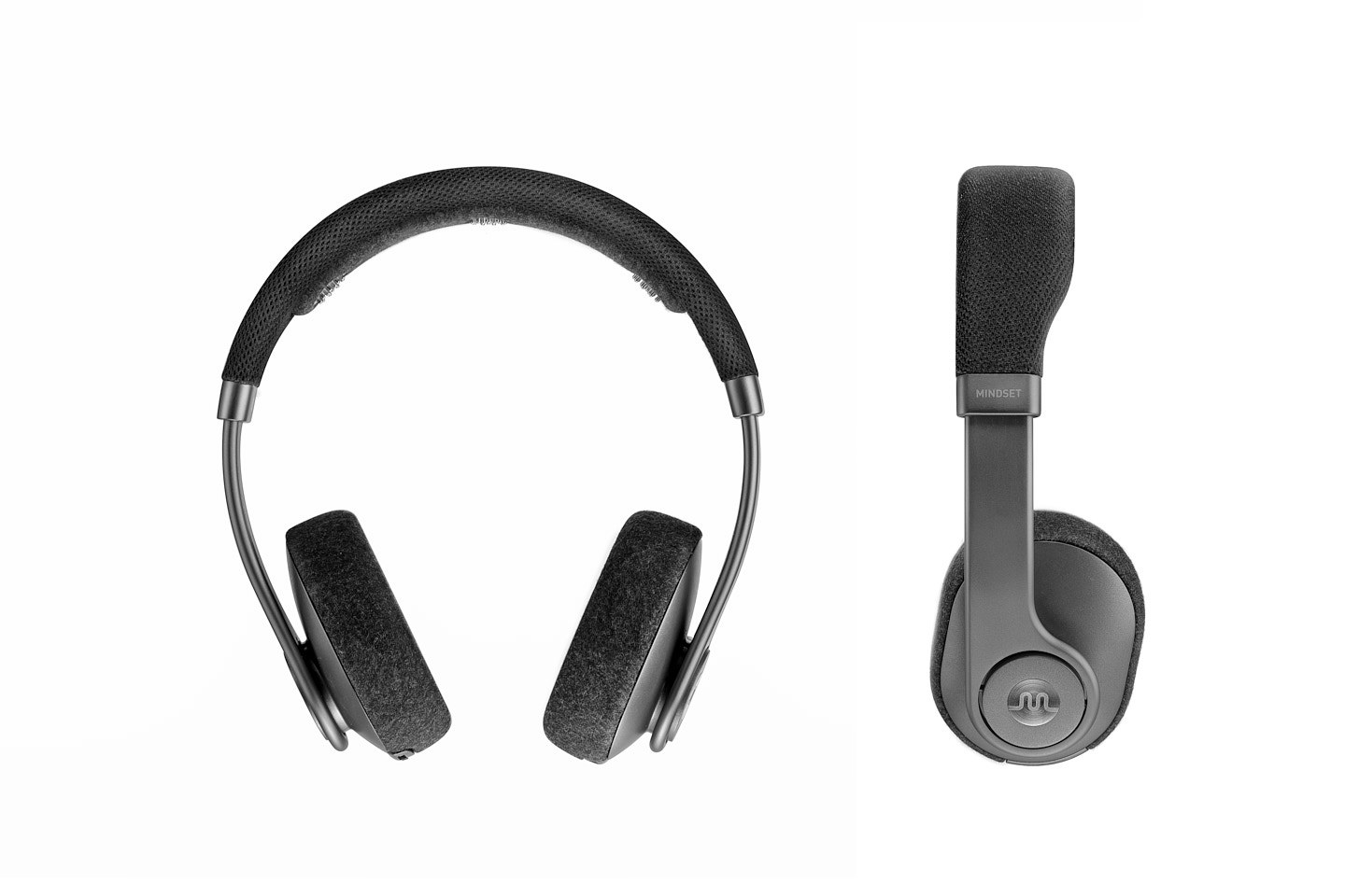 headset，over-ear ，Head wear，black，Metal，cloth，