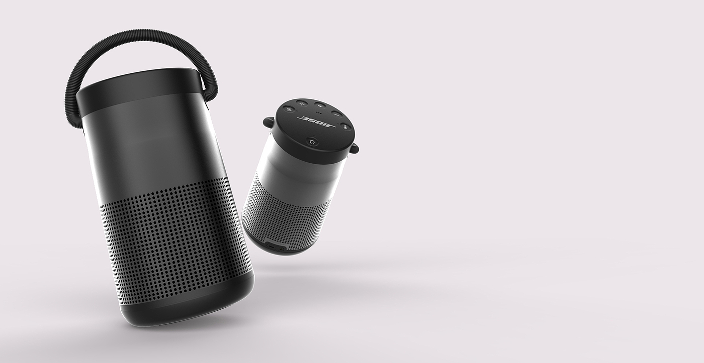 Bose design language，details，Render，bose，Bluetooth Speaker ，CAD modeling，