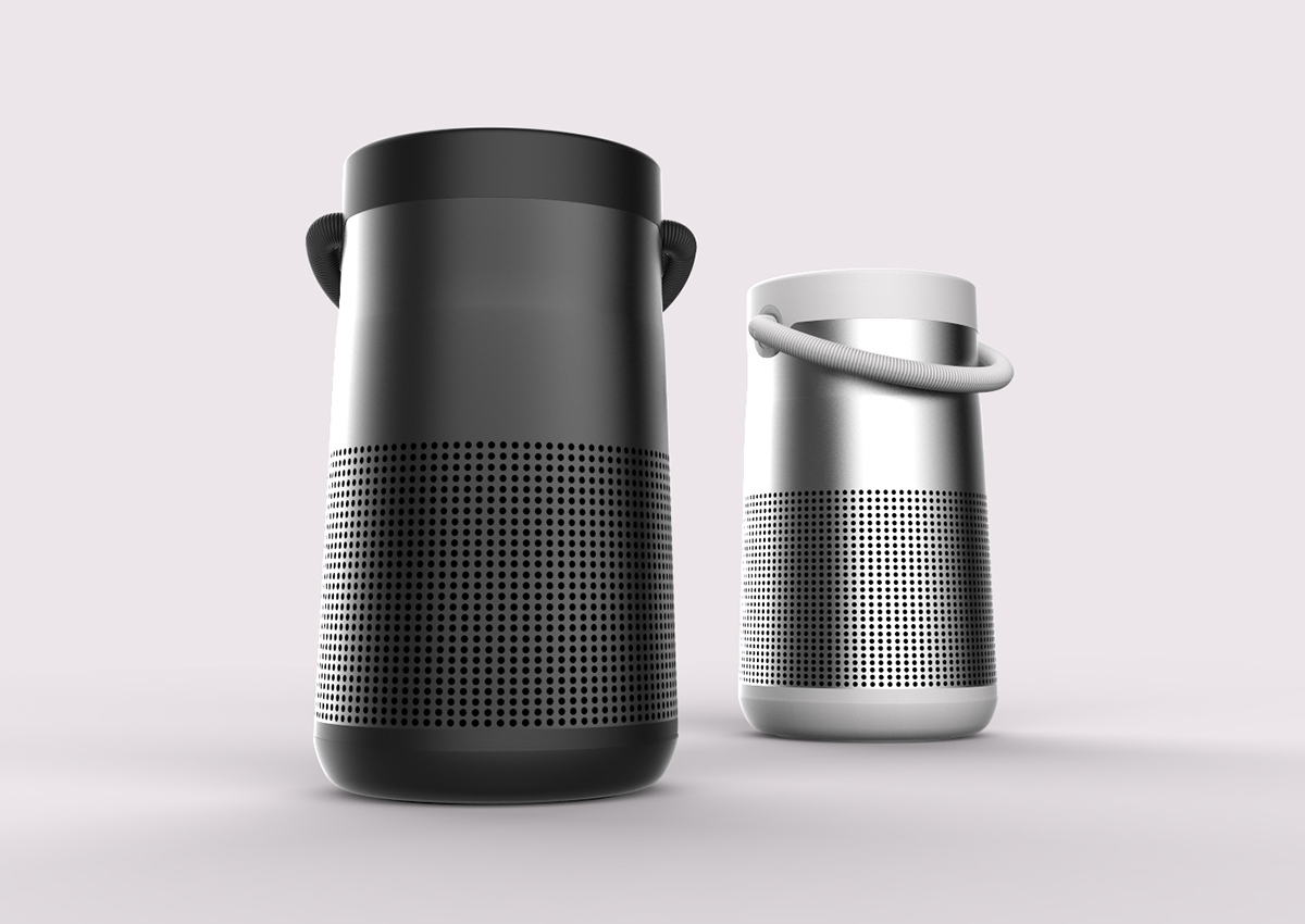 Bose design language，details，Render，bose，Bluetooth Speaker ，CAD modeling，