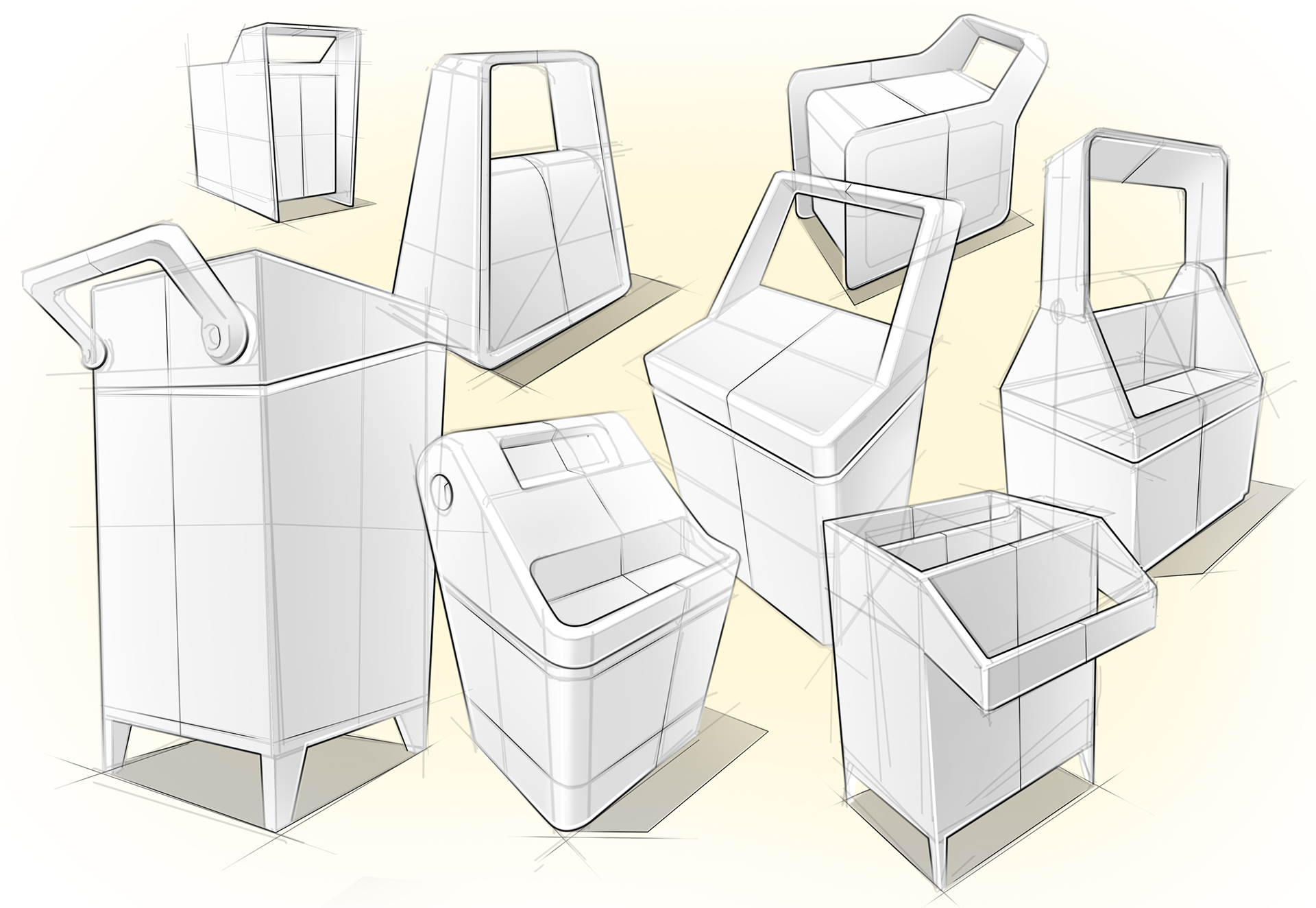 draft，Hand drawn，Electronic draft，Marius Kindler，