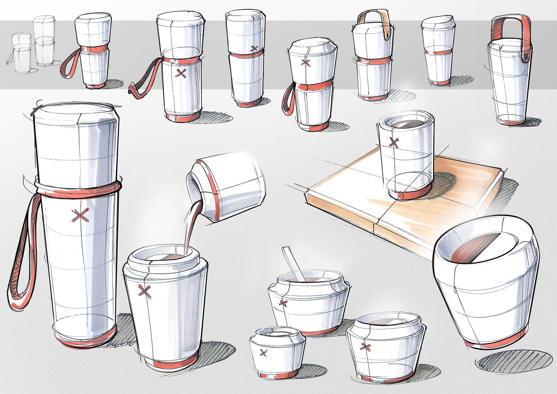 draft，Hand drawn，Electronic draft，Marius Kindler，