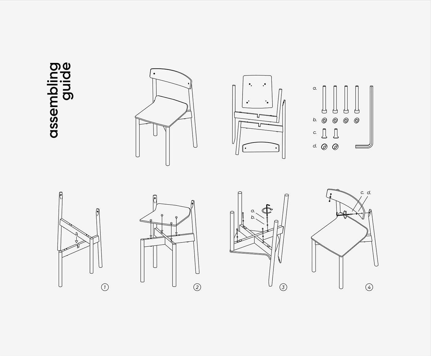 chair，furniture，Wox - Flat Chair，industrial design，