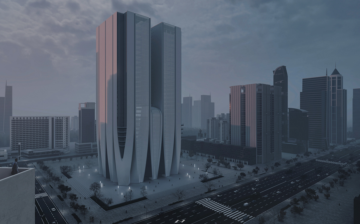 Architectural design，modern，Sense of future，