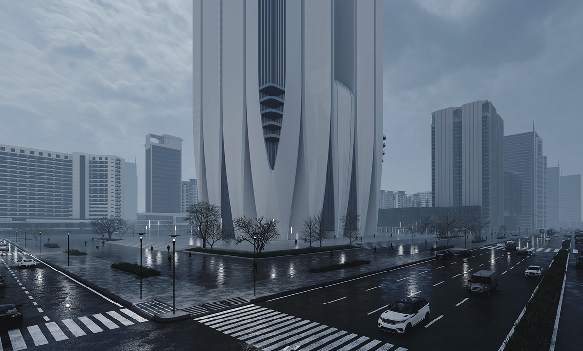 Architectural design，modern，Sense of future，