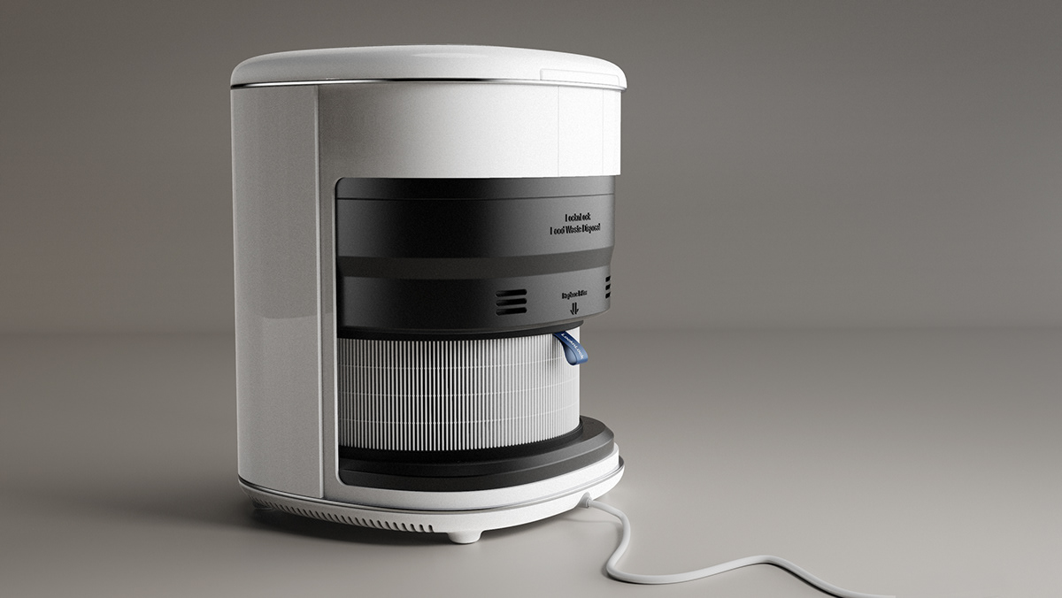 industrial design，Garbage processor，product，Mellow，