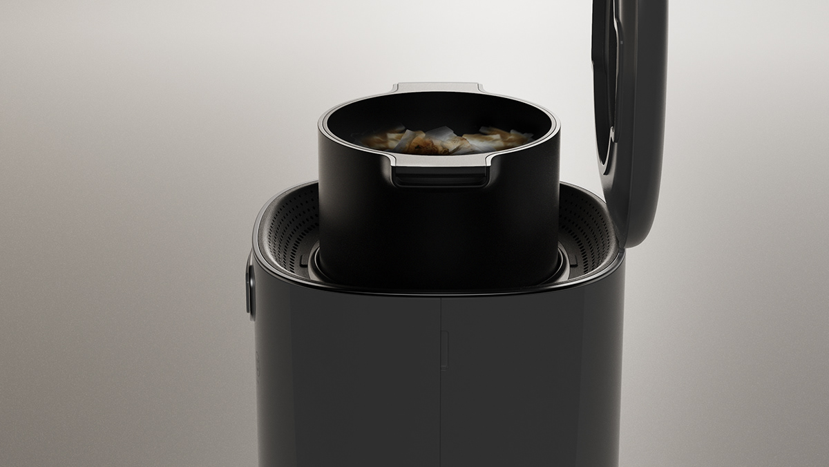 industrial design，Garbage processor，product，Mellow，