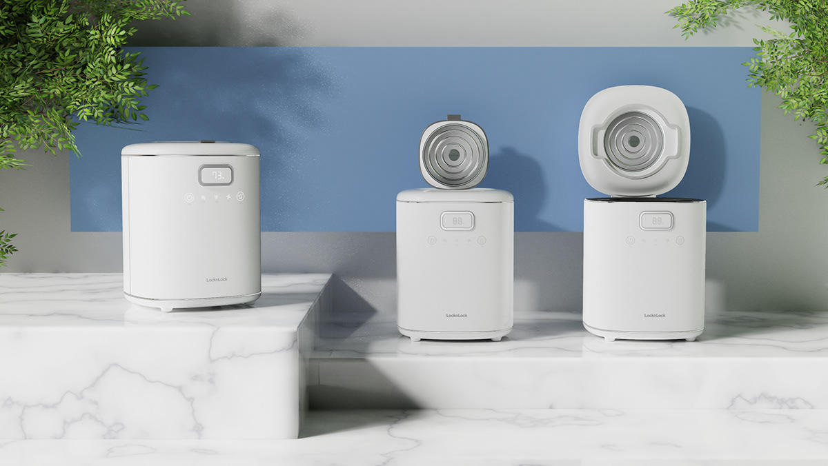 industrial design，Garbage processor，product，Mellow，