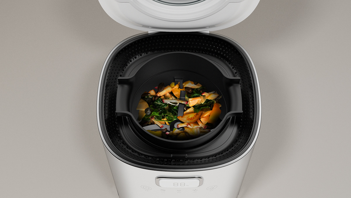 industrial design，Garbage processor，product，Mellow，