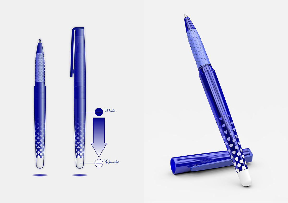 industrial design，product design，to work in an office，Stationery，pen，Production process，Injection molding，Hand drawn，