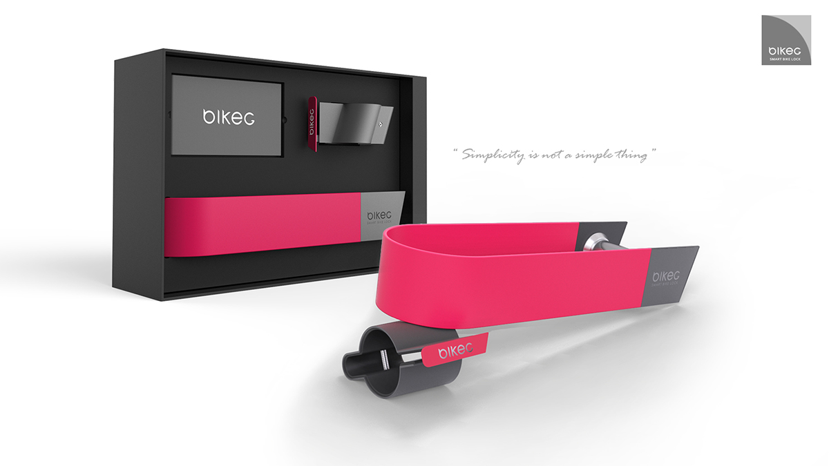 Fingerprint anti-theft，App unlock，titanium alloy，lock，Bicycle，Chinese designer，Kinsey Yu，