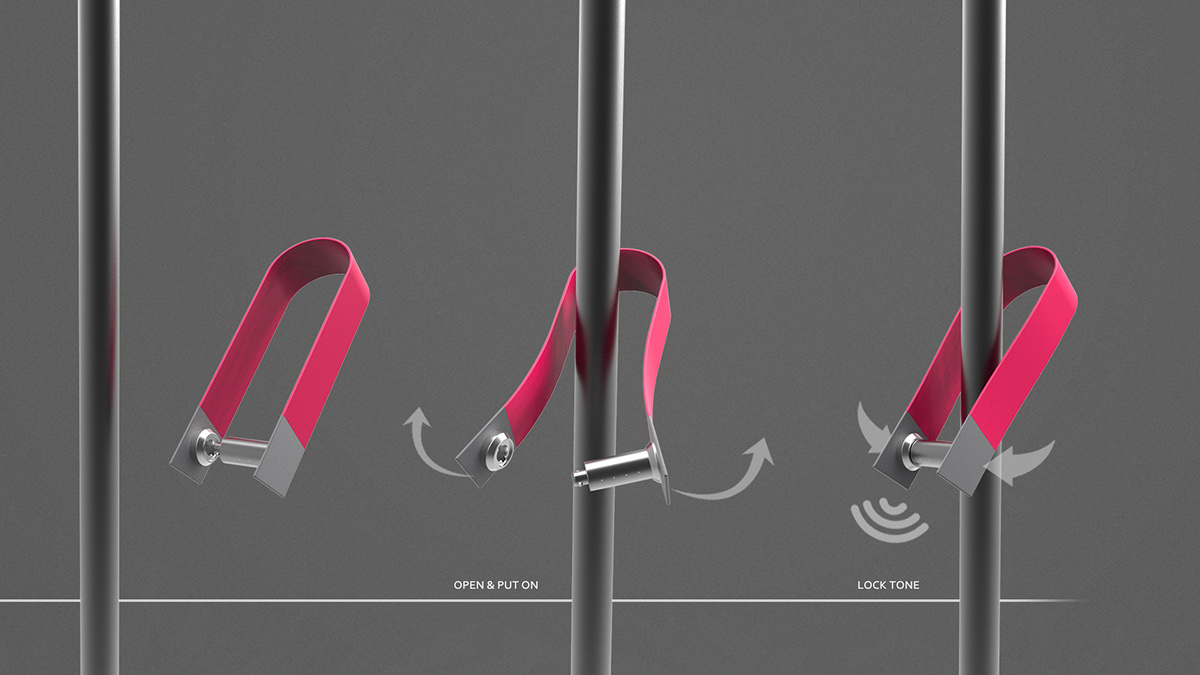 Fingerprint anti-theft，App unlock，titanium alloy，lock，Bicycle，Chinese designer，Kinsey Yu，