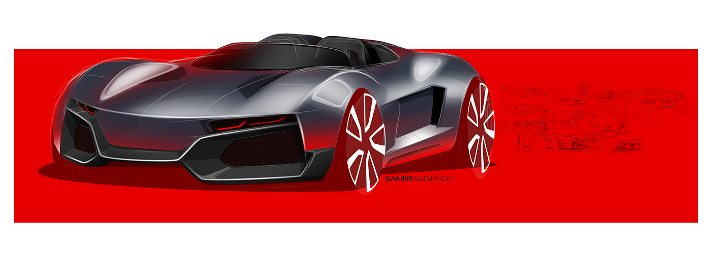 Sports car，high definition，streamline，