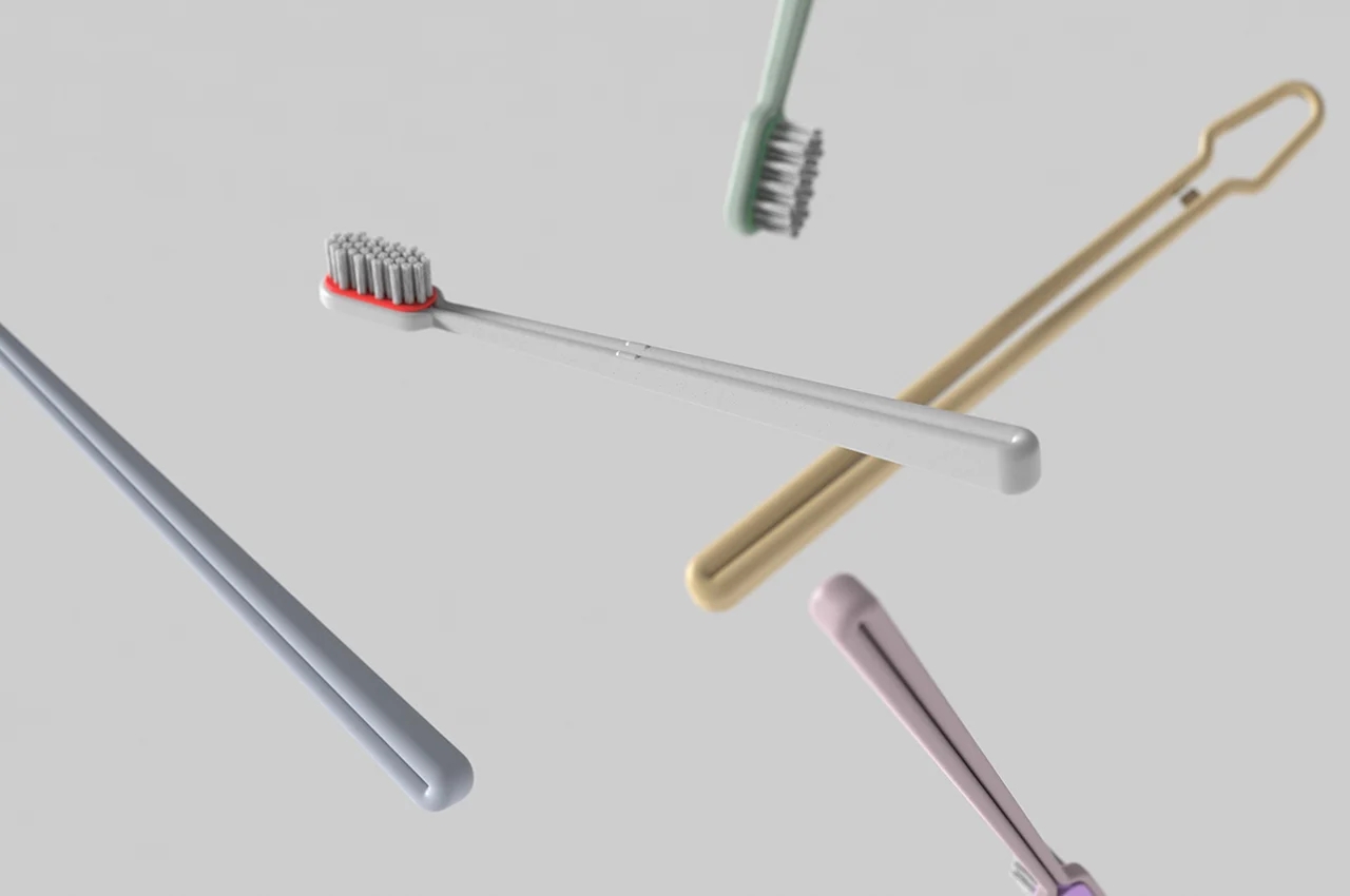 product design，toothbrush，Clip，