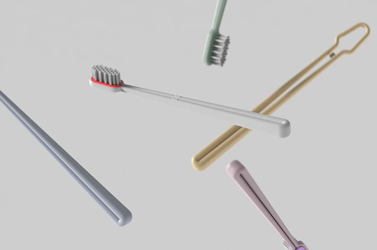 product design，toothbrush，Clip，