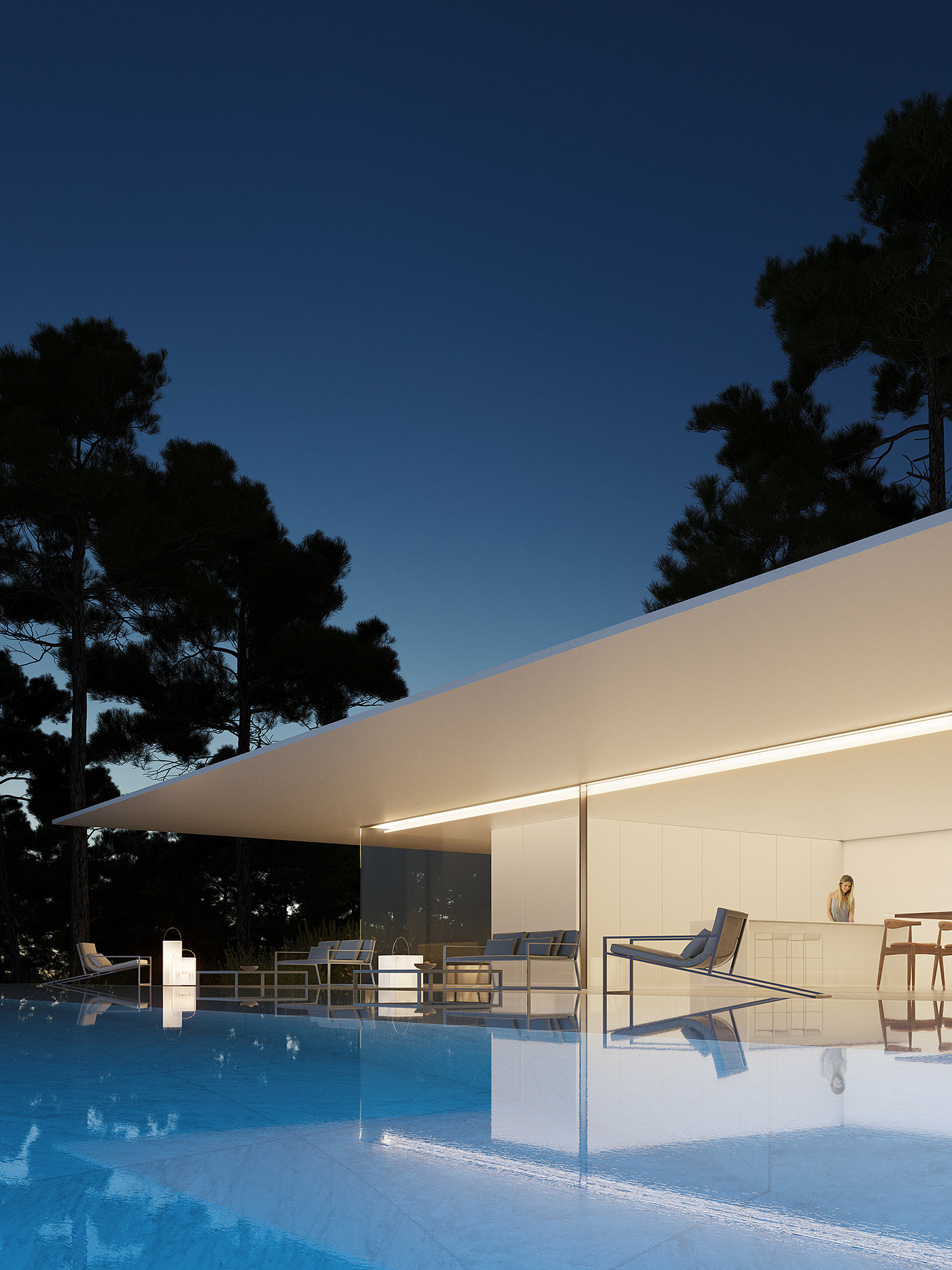 Architectural design，Glass，Interior design，Roca Views Ibiza，Rocai Bisa View Hotel，Minimalist style，