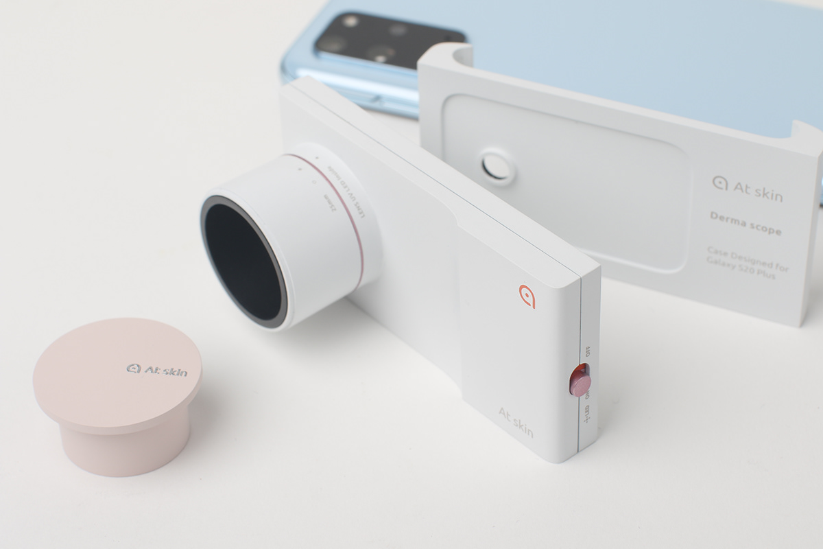 Mobile Skin Analyzer，Mobile skin analyzer，BDCI，Skin care，Small and exquisite，Minimalist design ，Connect phone，Skin scan，