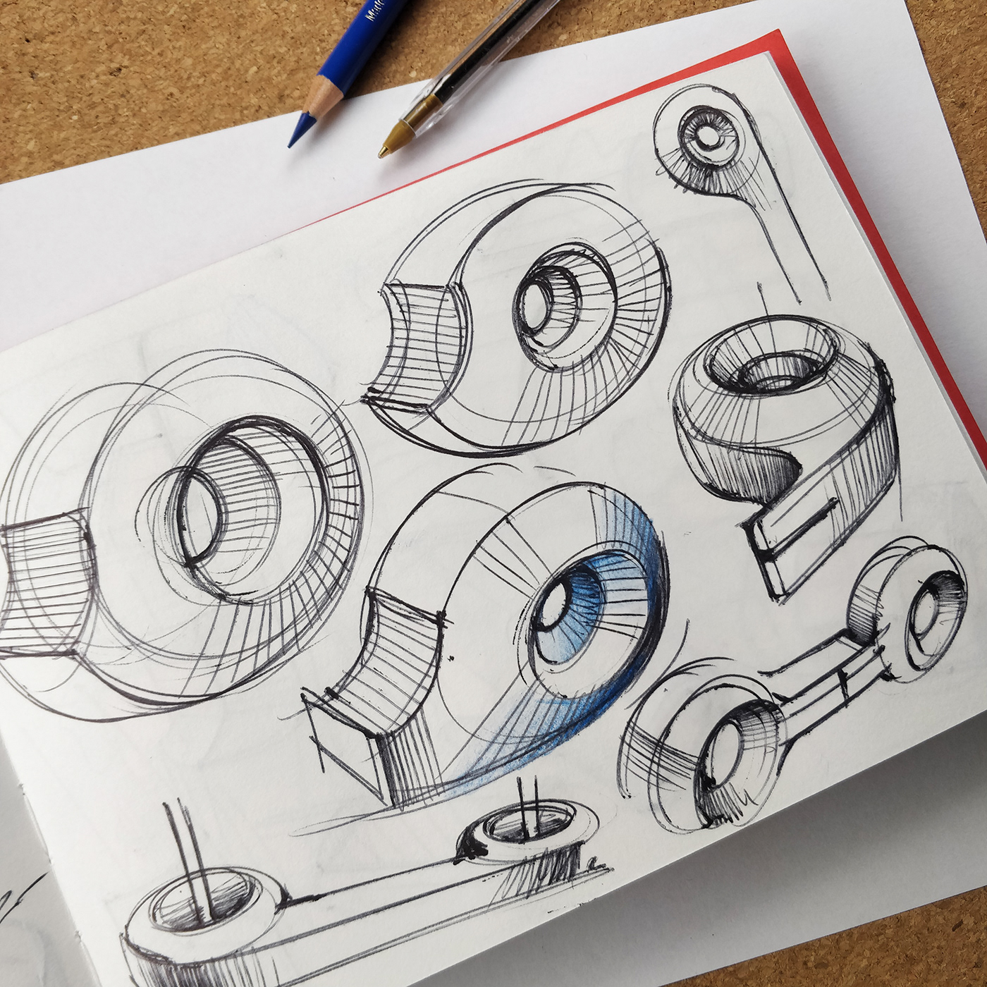 Design sketch，Design hand drawn，illustration，Marker performance chart，