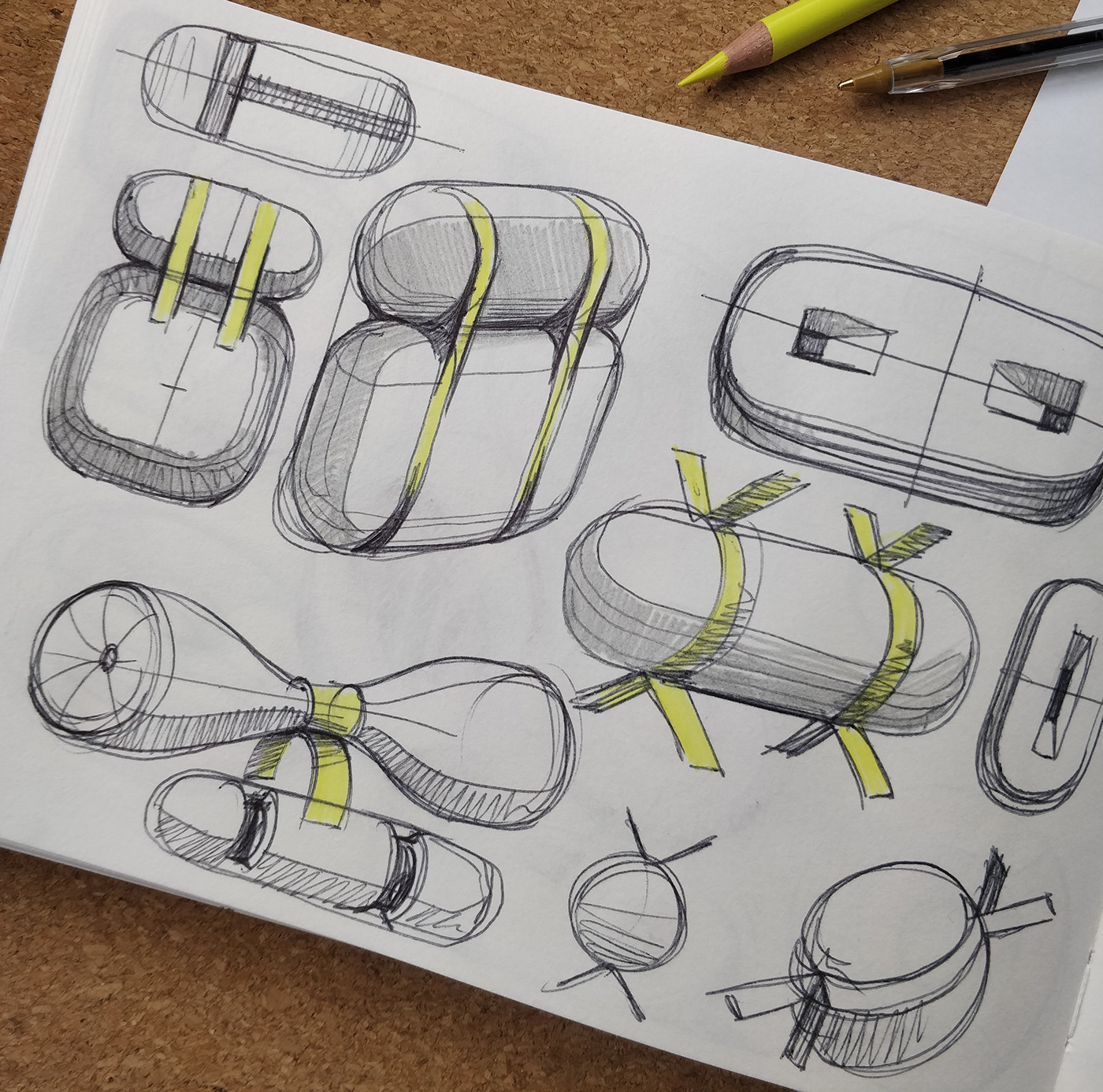 Design sketch，Design hand drawn，illustration，Marker performance chart，