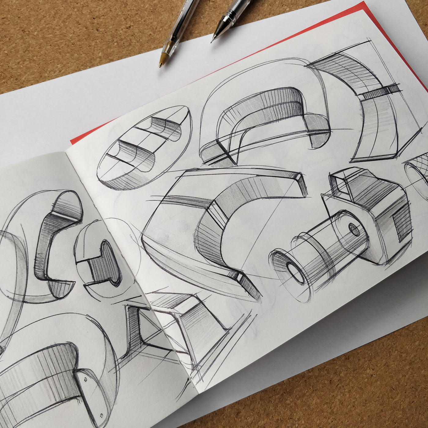 Design sketch，Design hand drawn，illustration，Marker performance chart，