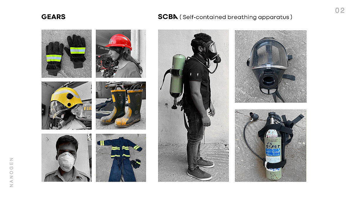 NanoGen，Breathing apparatus for firefighters，Self contained breathing apparatus (SCBA)，Safe and effective，Carbon monoxide and hydrogen cyanide, etc，Nanofiber，