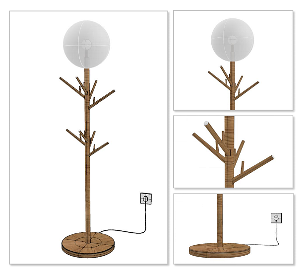 Lamp design，lamps and lanterns，Floor lamp，Coat rack，Coat hanger design，coat hanger，Unconscious design，