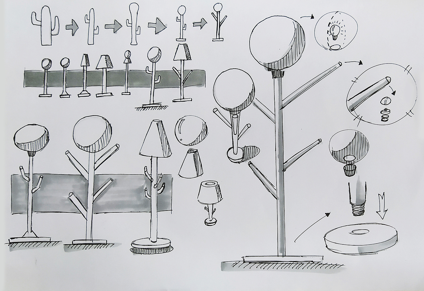 Lamp design，lamps and lanterns，Floor lamp，Coat rack，Coat hanger design，coat hanger，Unconscious design，