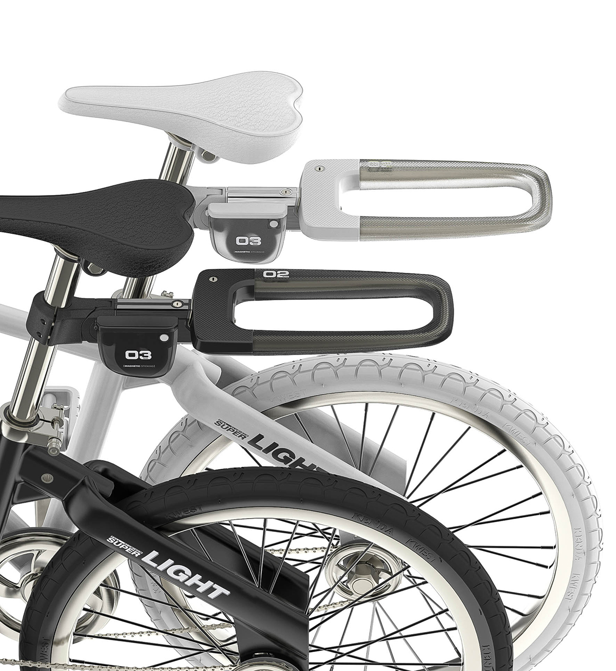 Bicycle accessories，Modular assembly，serialization，