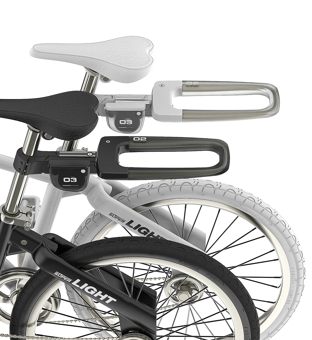 Bicycle accessories，Modular assembly，serialization，