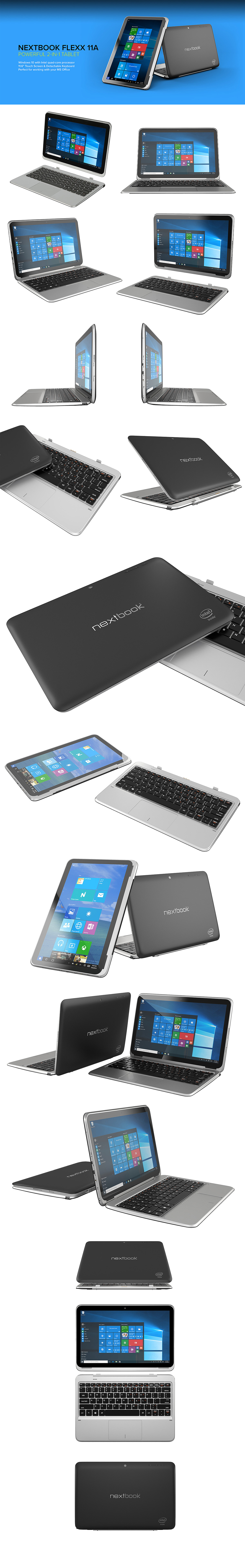 product design，Digital，tablet PC，Flexx 11，Nextbook，