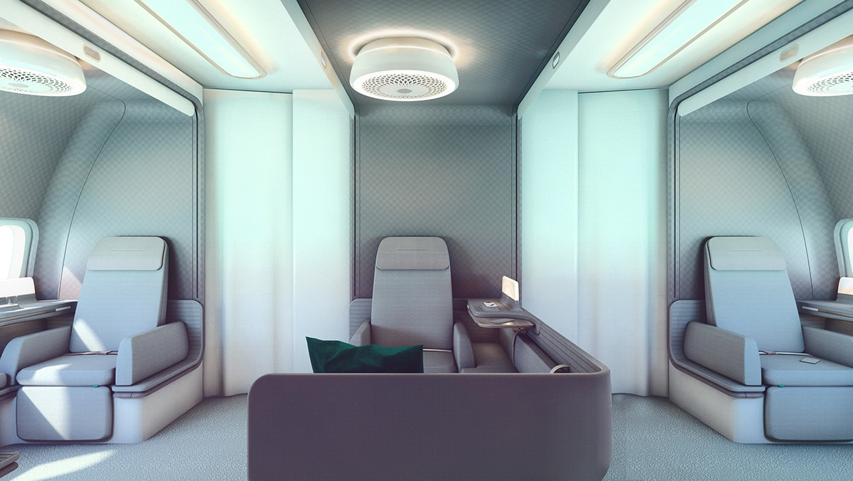 aviation，hotel，Interior design，Asian airline，