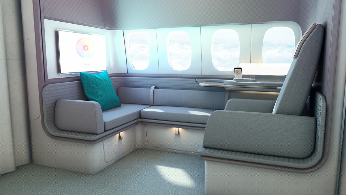 aviation，hotel，Interior design，Asian airline，