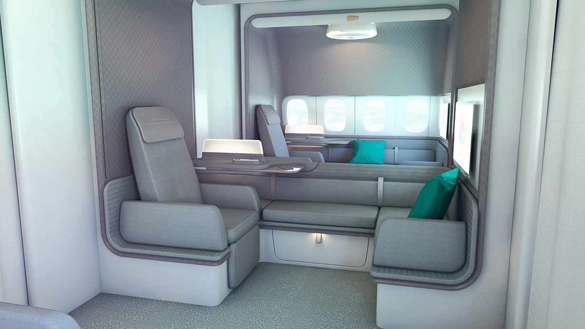 aviation，hotel，Interior design，Asian airline，